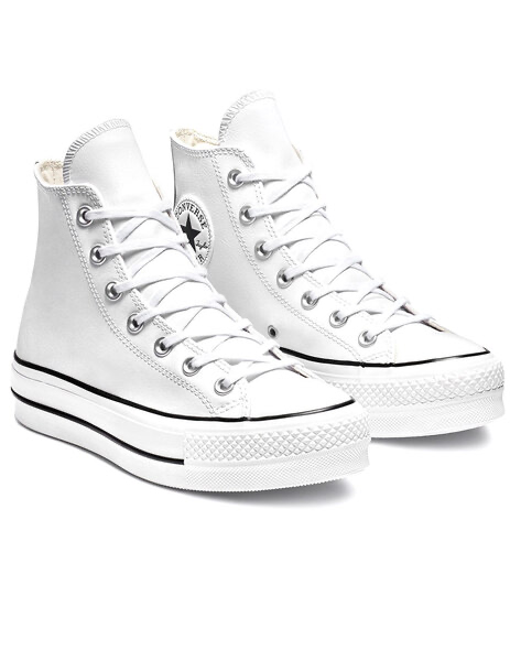 Converse - Chuck Taylor All Star Plataforma piel Blanca