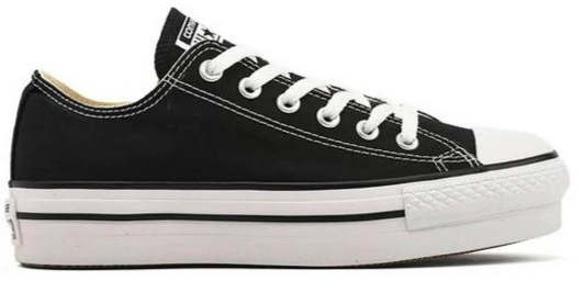 Converse - Chuck Taylor All Star Plataforma Canvas Lona Negra