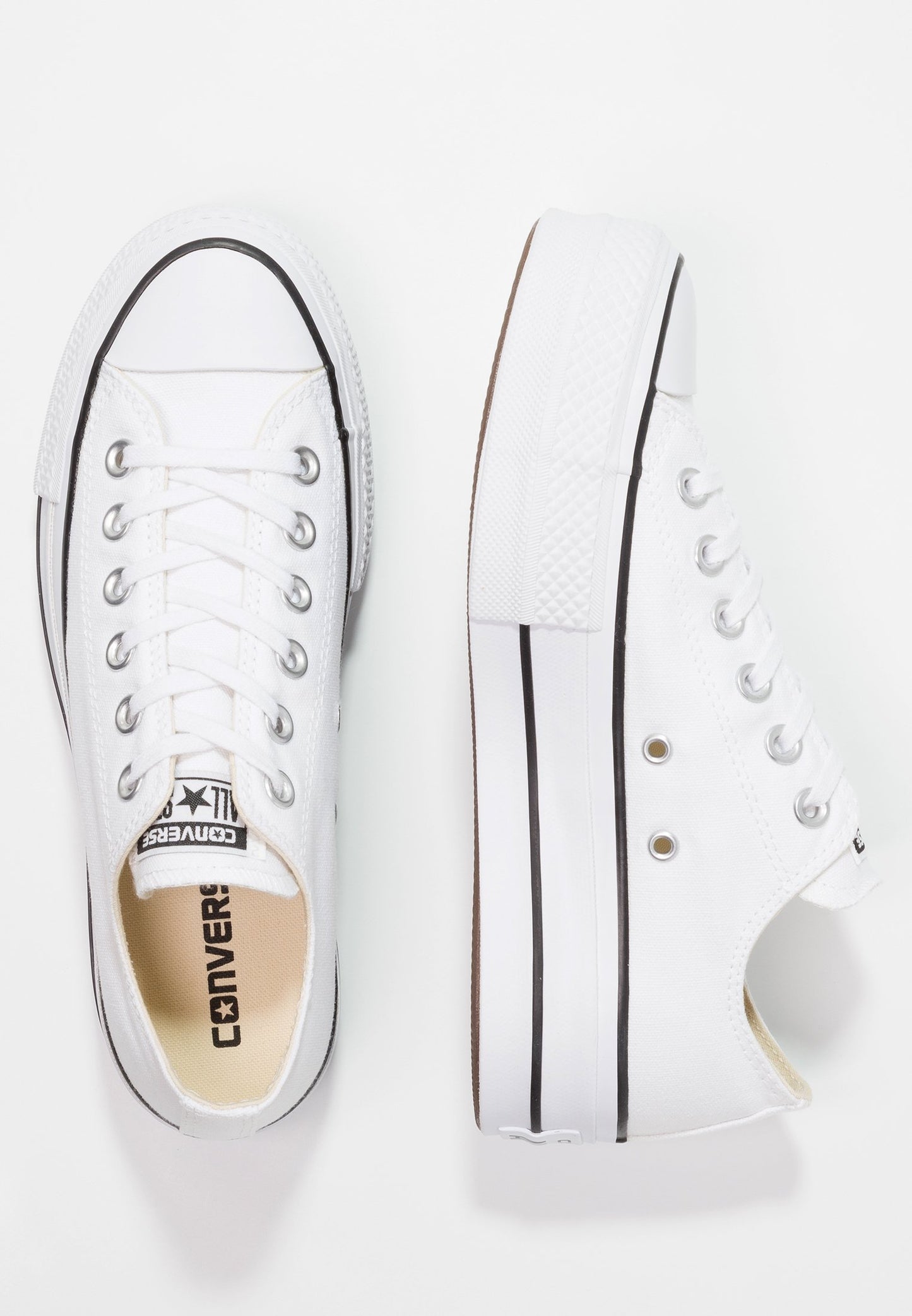 Converse - Chuck Taylor All Star Platform Canvas Lona Blanca