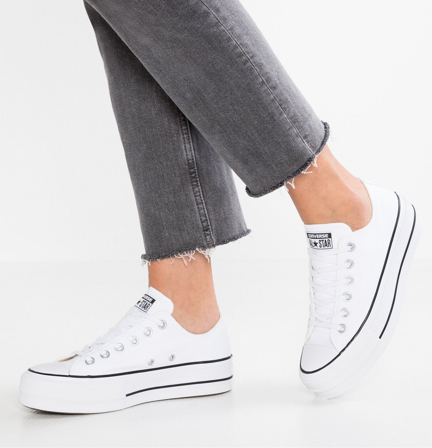 Converse - Chuck Taylor All Star Platform Canvas Lona Blanca