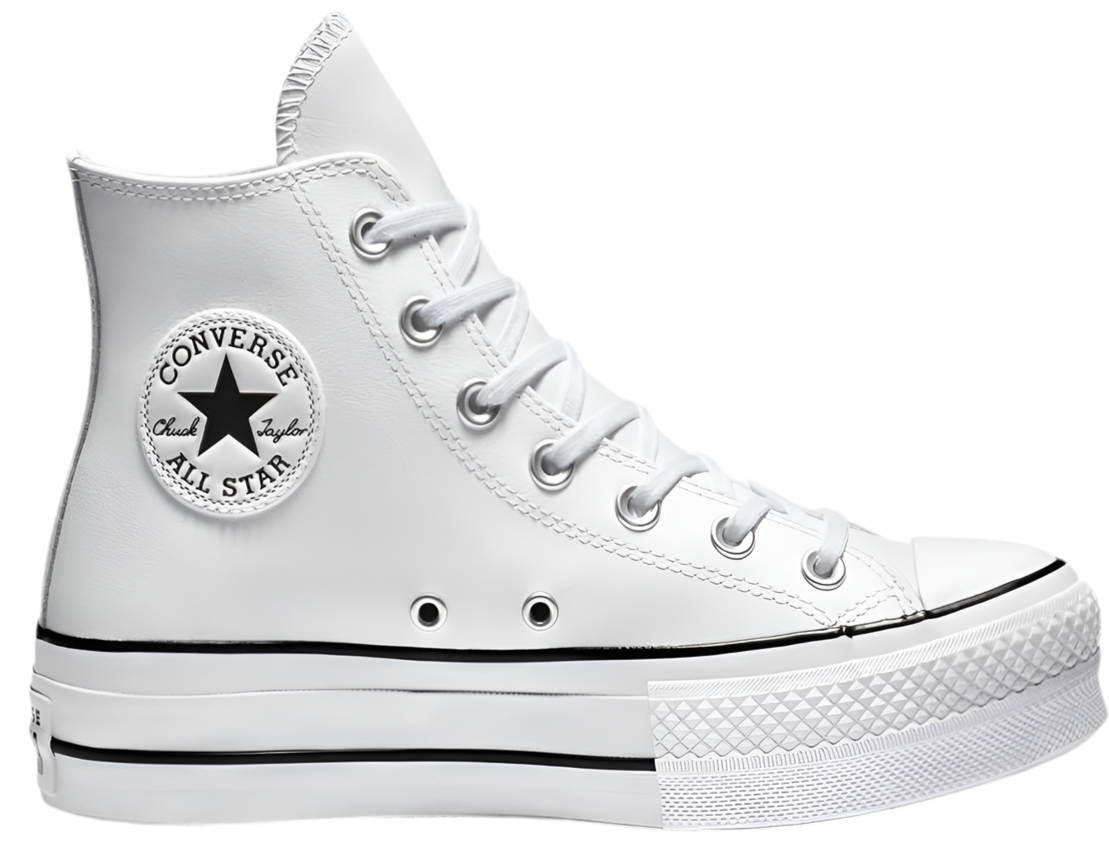 Converse - Chuck Taylor All Star Plataforma piel Blanca