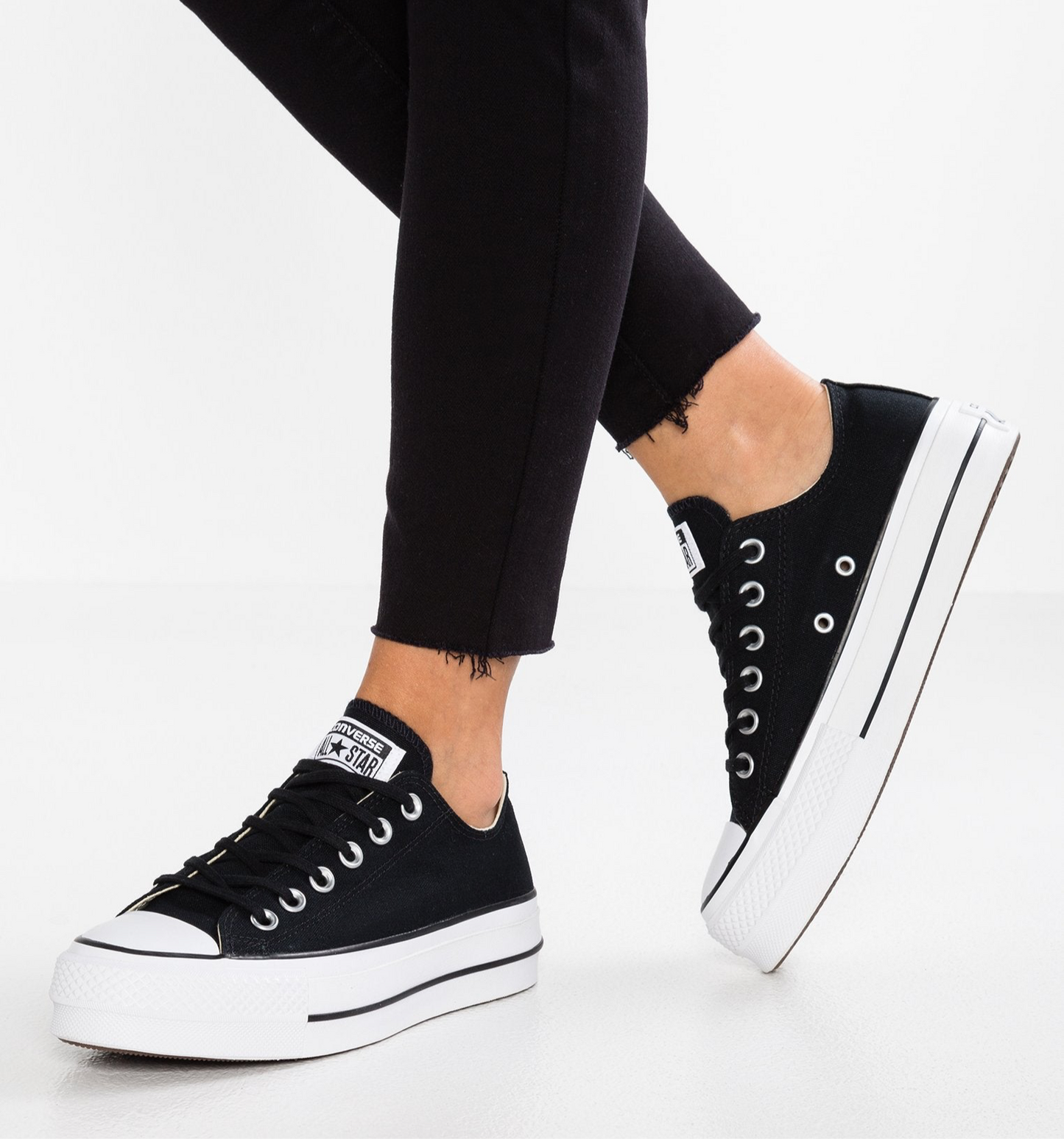 Converse - Chuck Taylor All Star Platform Canvas Lona negra