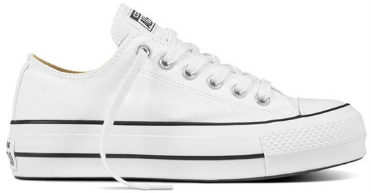 Converse - Chuck Taylor All Star Plataforma Canvas Lona Blanca