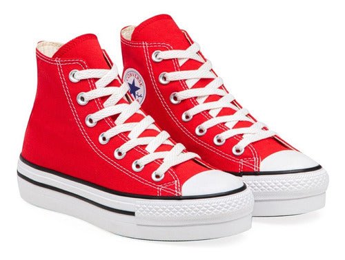 Converse - Chuck Taylor All Star Plataforma Lona Roja