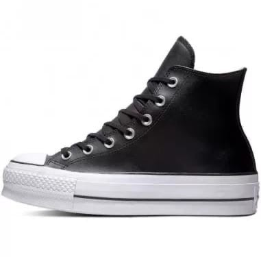 Converse - Chuck Taylor All Star Plataforma Leather Piel Negra